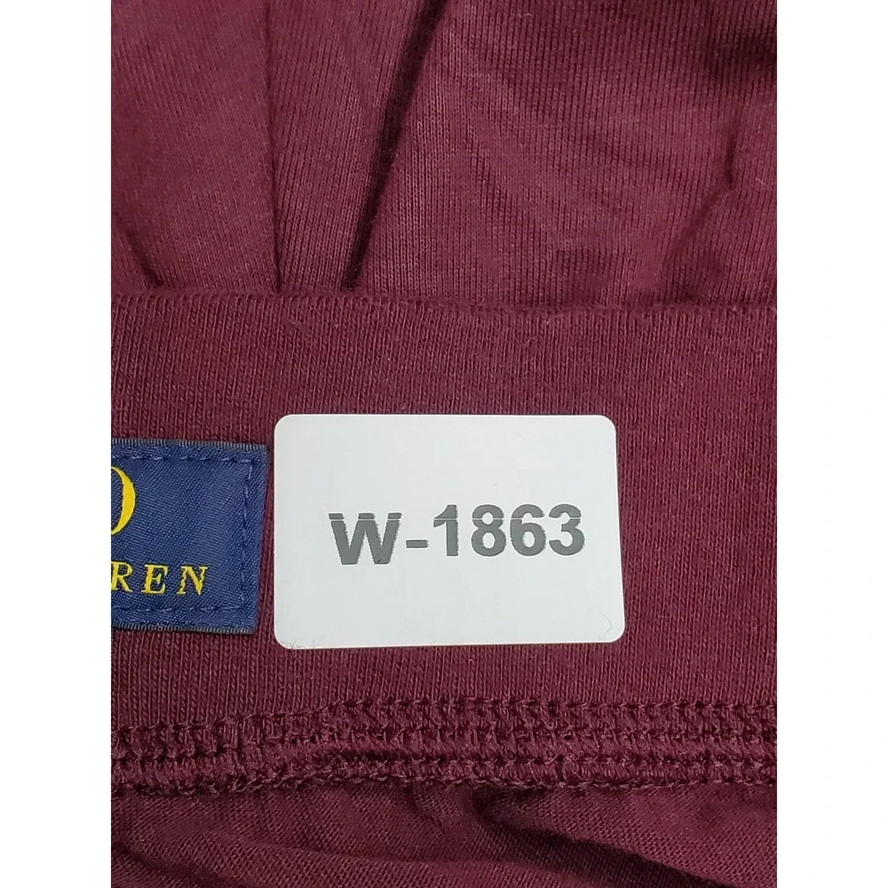 Polo Ralph Lauren‎ Men Sleepwear XL Burgundy Sweatpants POLO Pajama Pants Logo